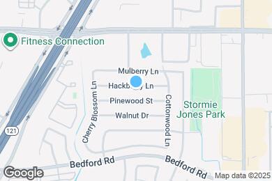 Map image of the property - 3800 Hackberry Lane