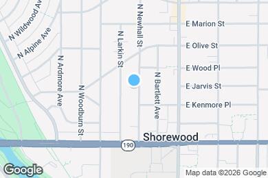 Map image of the property - 4119 N Newhall St