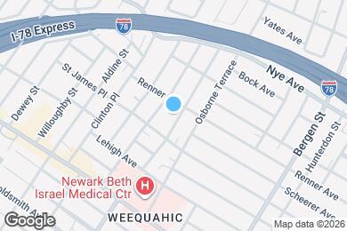 Map image of the property - 131-133 Huntington Terrace, 1st floor apt