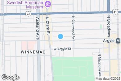 Map image of the property - 1452 W Winnemac Ave