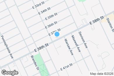 Map image of the property - 1318 E 38th St