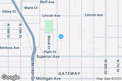 Map image of the property - 1613 N 12th St