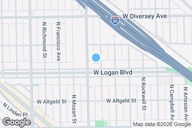 Map image of the property - 2744 W Logan Blvd