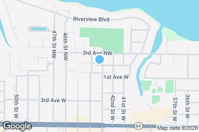 Map image of the property - 120 43rd St NW