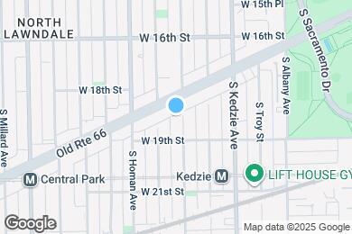 Map image of the property - 1816 N Spaulding Ave
