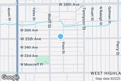 Map image of the property - 4618 W 35th Ave