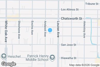 Map image of the property - 10554 Andasol Ave