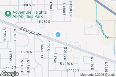 Map image of the property - 839 S 1760 E