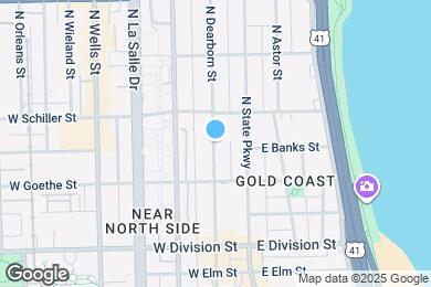 Map image of the property - 1349 N Dearborn St