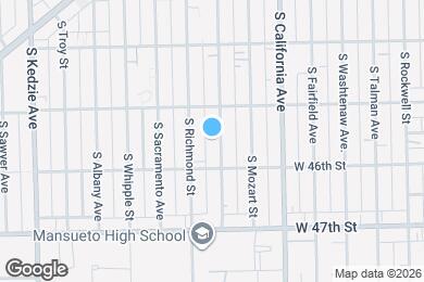 Map image of the property - 4532 S Francisco Ave
