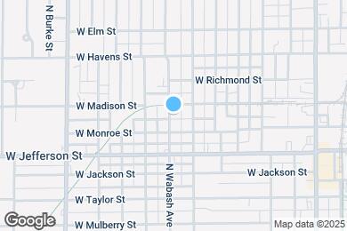 Map image of the property - 714 N Wabash Ave