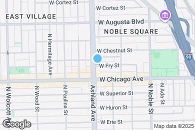 Map image of the property - 831 N Ashland Ave