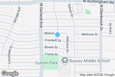Map image of the property - 1121 Crockett St