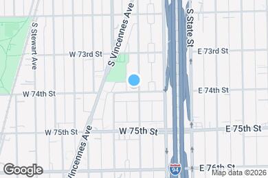 Map image of the property - 7356 S Perry Ave