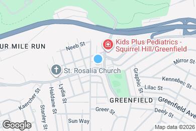 Map image of the property - 615 Greenfield Ave