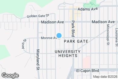 Map image of the property - 1621 Monroe Ave