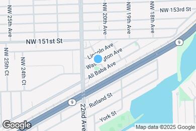 Map image of the property - 2110 Washington Ave