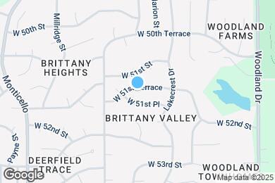 Map image of the property - 21309 W 51st Terrace