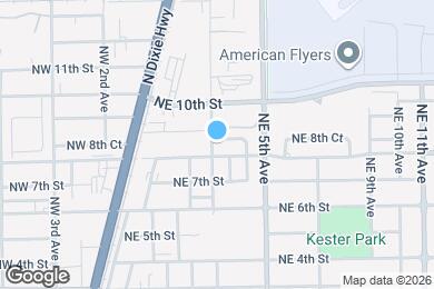 Map image of the property - 810 NE 3rd Ave