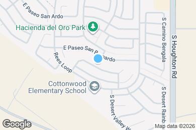 Map image of the property - 9991 E Paseo de la Masada