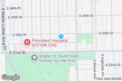 Map image of the property - 704 E 50th Pl