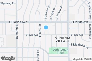 Map image of the property - 1552 S Flamingo Way