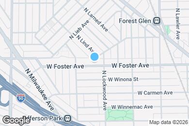 Map image of the property - 5318 W Foster Ave
