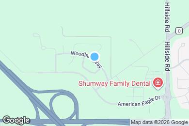 Map image of the property - 1815 Woodland Way