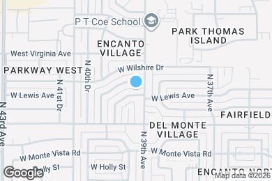Map image of the property - 3908 W Lewis Ave