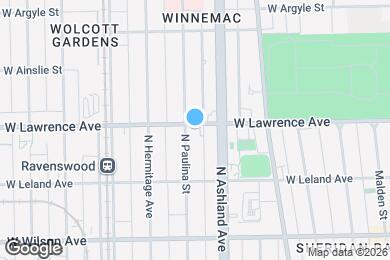 Map image of the property - 4751 N Paulina St