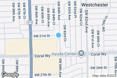 Map image of the property - 2120 SW 84th Ave