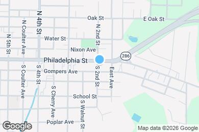 Map image of the property - 13 S 2nd St