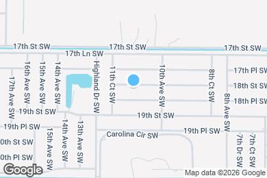Map image of the property - 1115 18th St SW