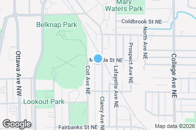 Map image of the property - 857 Clancy Ave NE