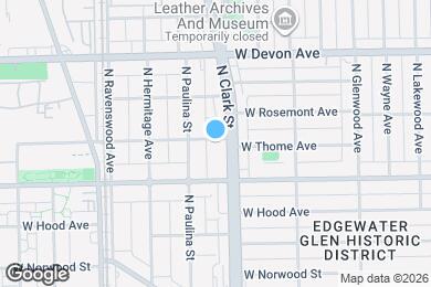 Map image of the property - 1623 W Thome Ave