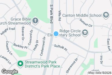Map image of the property - 703 E Streamwood Blvd