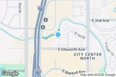 Map image of the property - 14241 E 1st Dr
