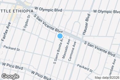 Map image of the property - 1169 S Sierra Bonita Ave