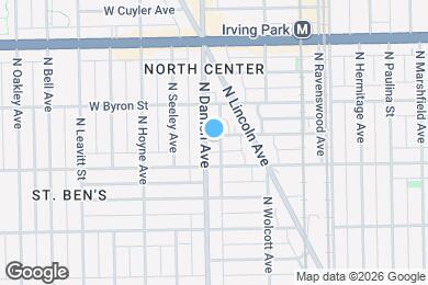 Map image of the property - 3821 N Damen Ave