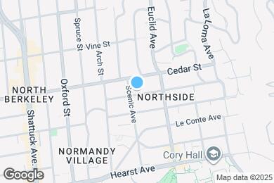 Map image of the property - 2421 Hilgard Ave