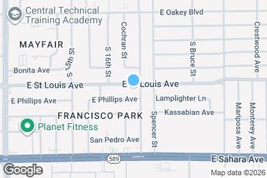 Map image of the property - 1632 E Saint Louis Ave