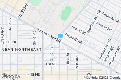 Map image of the property - 1006 Florida Ave NE