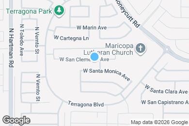 Map image of the property - 36033 W San Clemente Ave