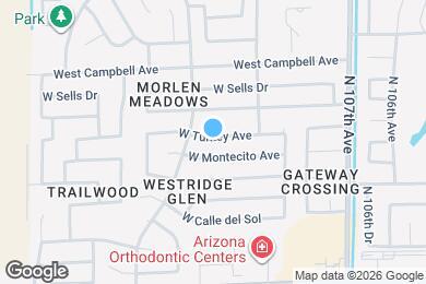 Map image of the property - 10921 W Turney Ave