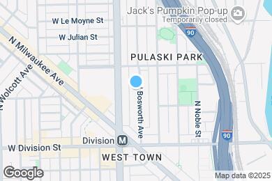 Map image of the property - 1324 N Bosworth Ave