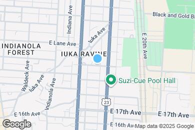 Map image of the property - 352 1/2 E 20th Ave