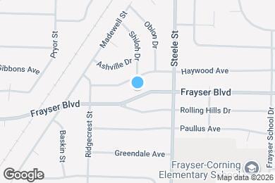 Map image of the property - 1402 Frayser Blvd
