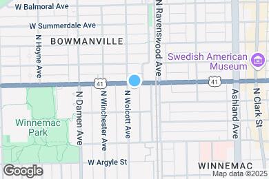Map image of the property - 1825 W Foster Ave