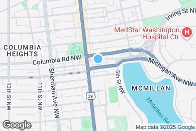 Map image of the property - 613 Harvard St NW