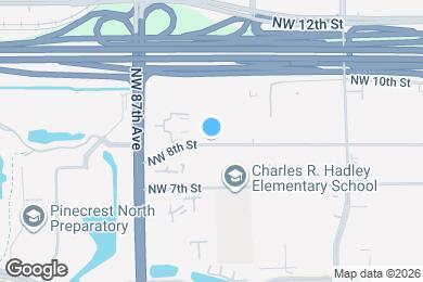 Map image of the property - 8511 NW 8th St